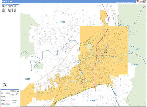 Santa Fe City Map Book Basic Style